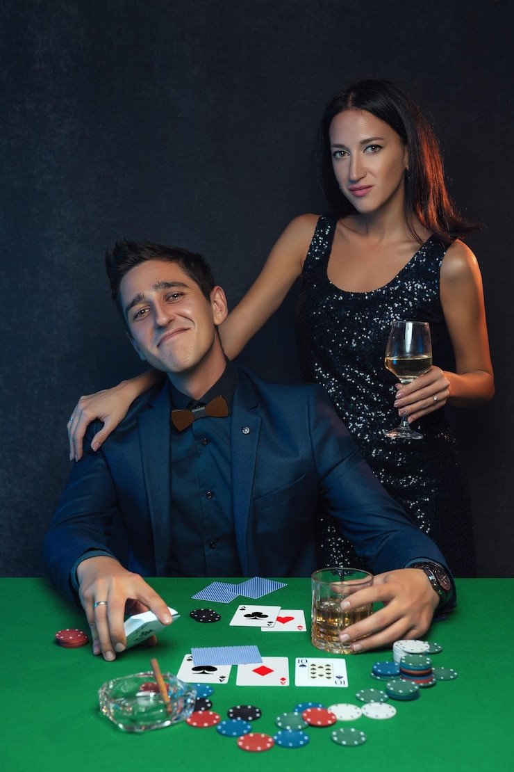 Studio Live Blackjack dewi togel dengan dealer, meja permainan, dan beberapa pemain di layar